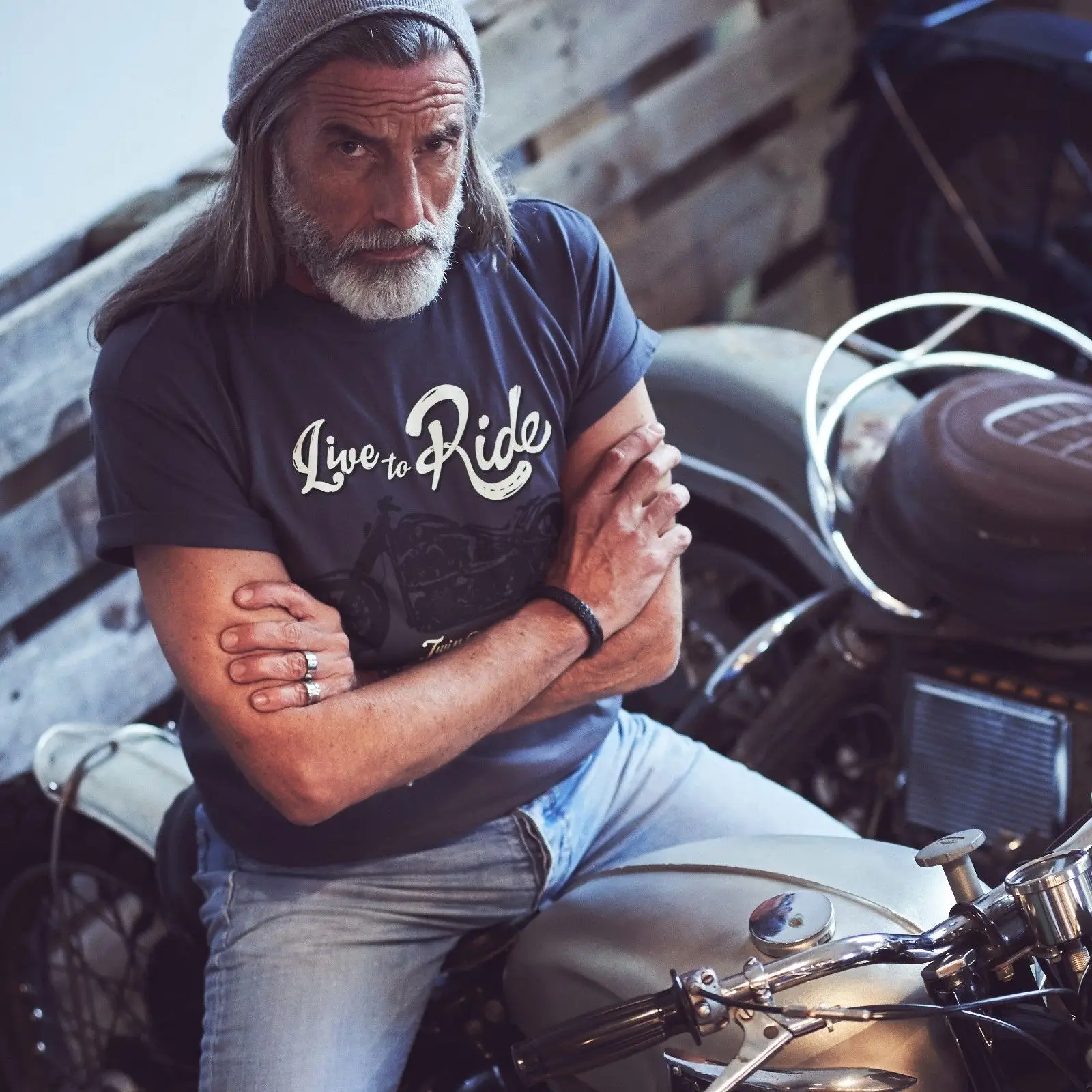 Лидер продаж модная футболка Motorrad Herren с двойным поплавком на заказ для езды