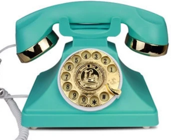 

CY-8887 Antique vintage telephone metal rotating old fashioned dial phone