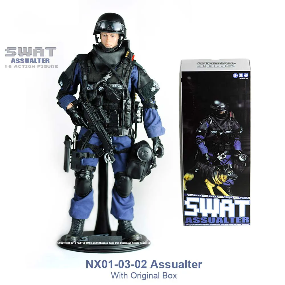 SIZE2 assualter Аниме 1/6 масштаб Военная фигурка солдата набор игрушек Коллекционная команда спецназа США модель DIY Одежда кукла Фигурка Игрушка для мальчиков 30 см - Цвет: SIZE2 assualter