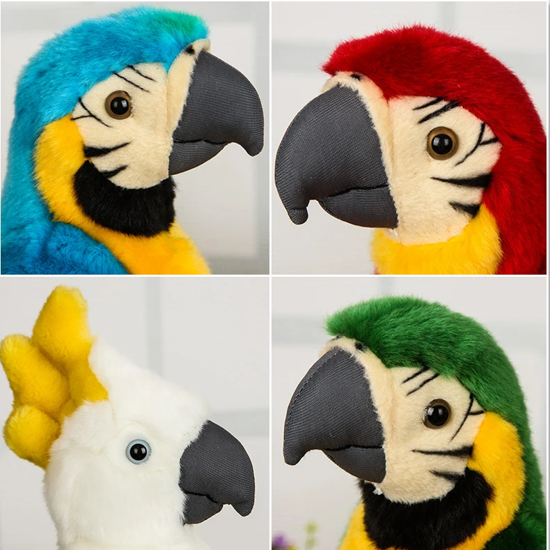 green parrot stuffed animal