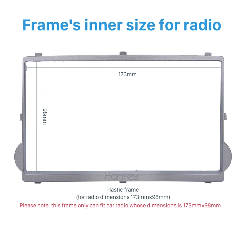 Harfey Серебристый Автомобиль Радио панель для 2010 HYUNDAI STAREX H1 2Din стерео рамка Indash накладка монтажный комплект установка Панель