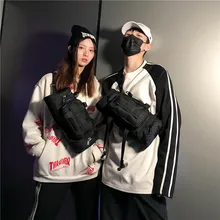 Тактическая Функциональная сумка через плечо, мульти-карман, хип-хоп Уличная Мужская и женская мода, тактическая поясная сумка, нагрудная сумка, поясная сумка