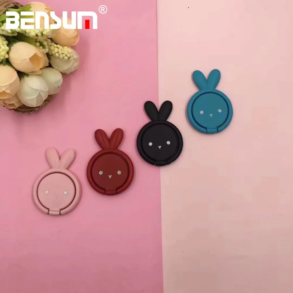 

360 Degree Metal Rabbit phone Ring Bracket Holder For iPhone Magnetic Mobile Phone Stand Universal Table Ring Holder for Samsung
