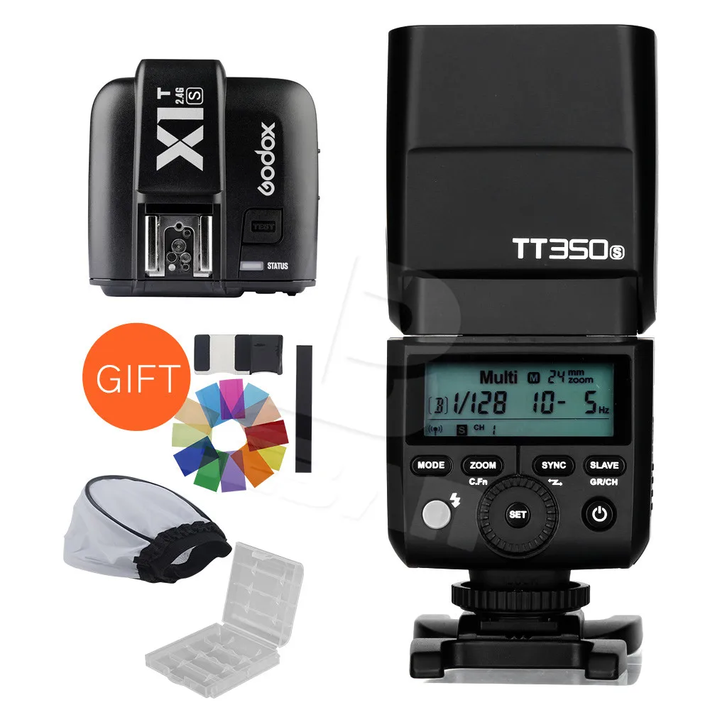 Вспышка Godox Mini Speedlite TT350S TTL HSS GN36 1/8000 с + X1T S для зеркальной камеры Sony A7 A6000 A6500|ttl hss|flash