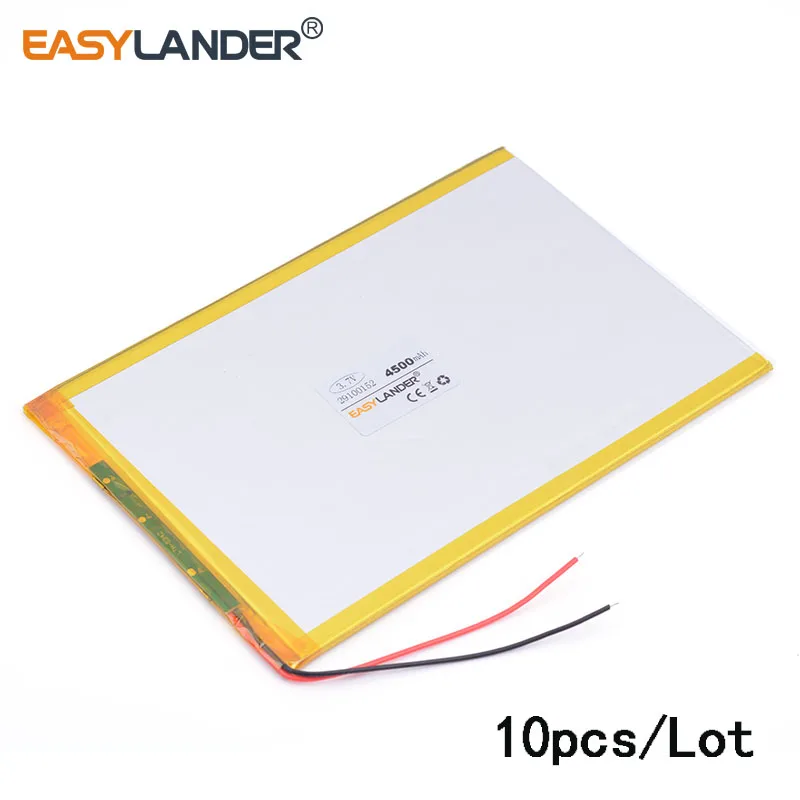 10 шт./лот 3 7 V 4500mAH 29100152 полимер литий ионный/литий ионный аккумулятор для