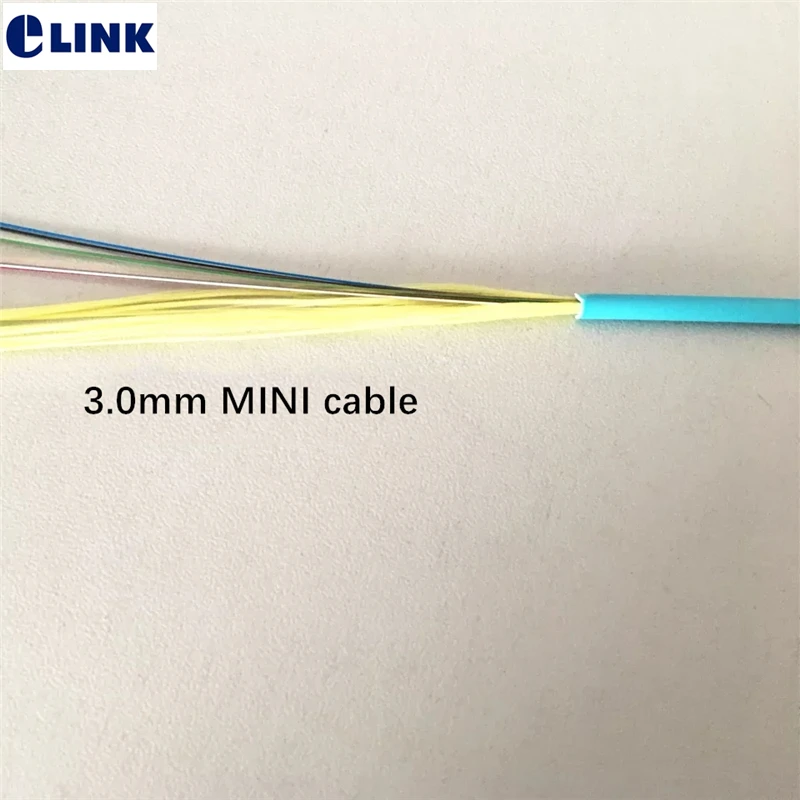 100Mtr 8 cores 12 cores bundle fiber optic MINI