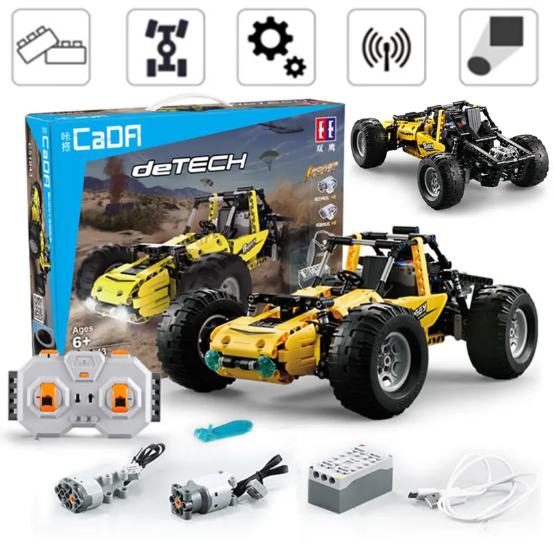 

PUBG RC Power Function Racing Car Buggy All-terrain Off-road Climbing Vehicle fit legoings technic Building Block Bricks Toy