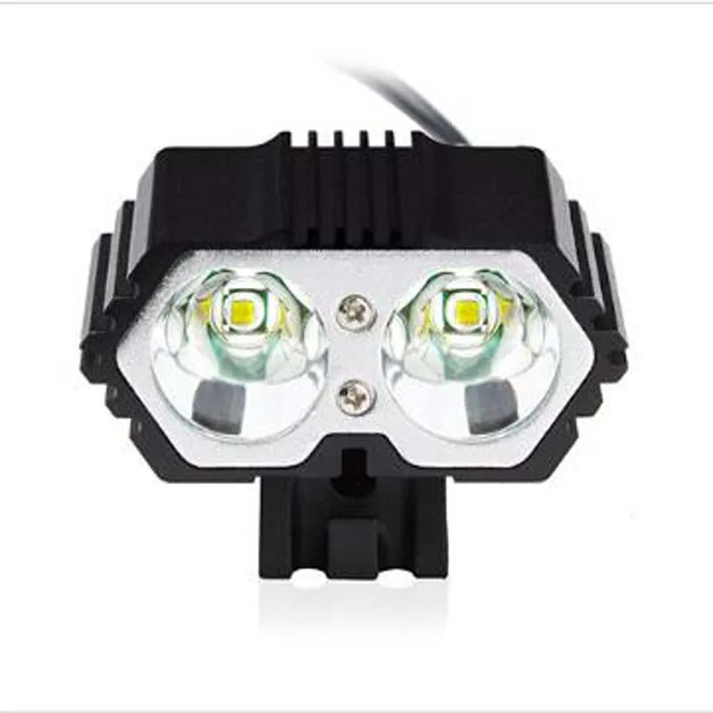 

Cool Feeling F2 2xCREE XML T6 2000 Lumens 4-Mode LED Bicycle Light+4x18650 Battery Pack+Charger+Headband