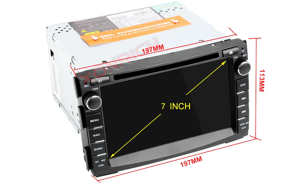 Excellent 2 din Car Radio Car DVD Player Multimedia GPS Glonass Navigation Audio Stereo Head unit For Kia Ceed 2010 2011 2012 Venga 17