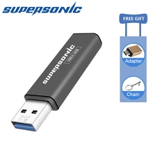 Supersonic S3 USB 3,0, Металлический Высокоскоростной USB флеш-накопитель, 16 ГБ, 32 ГБ, 64 ГБ, 128 ГБ, флешка, флеш-накопитель, карта памяти с крышкой для ноутбука, автомобильный телевизор