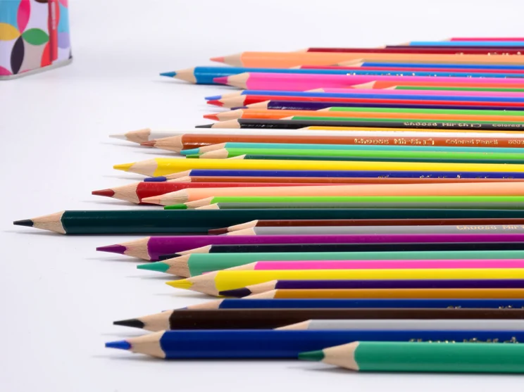 

24 Color Pencil for School Oily Professional Sketch Pencils Rainbow Colors Stationery