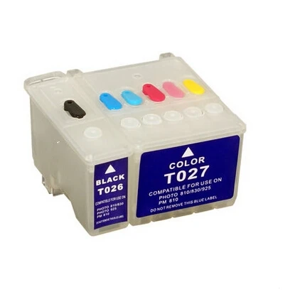 

T026 T027 Refillable Ink Cartridge for Epson 810 830 925