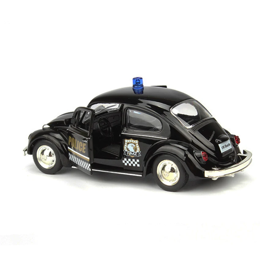 Полицейский автомобиль R Beetle 1:36 игрушечные автомобили копия из сплава