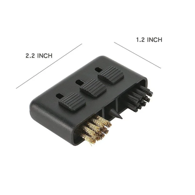 Оборудование для гольфа, щетка с тремя отверстиями, медная щетка для волос из полипропилена, щетка для клюшки(гольф), Клубные части