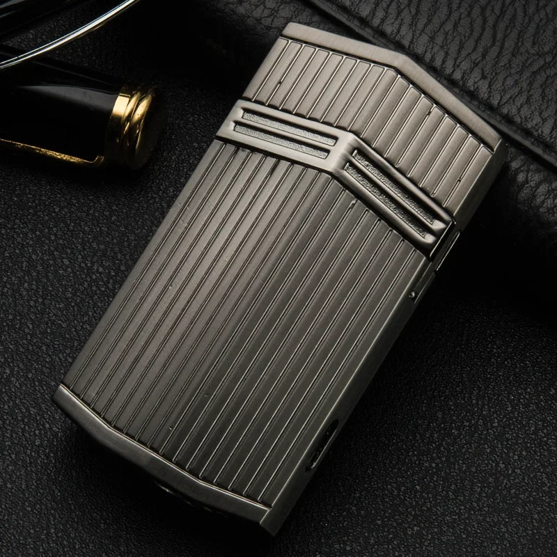 

Newest Jet Butane Torch Turbo Cigarette Lighter Inflatble Stainless Steel Luxury Gas Smoking Lighter Tobacco Flame Cigar Lighter