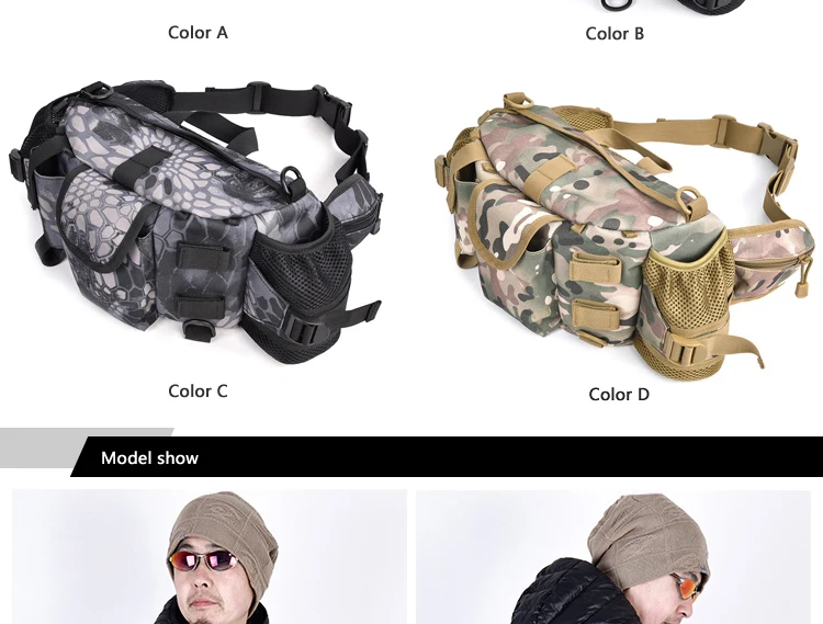 Big Camping Hunting Travel Hiking Fanny Pack Outdoor Multi-Purpose Messenger Bags Military Tactal Sports Waist Bags (3)