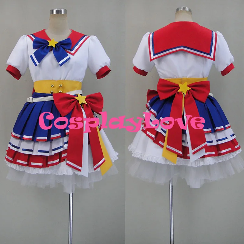 

Newest Custom Made Japanese Anime PriPara Leona West Cosplay Costume For Christmas Halloween Party Birthday CosplayLove