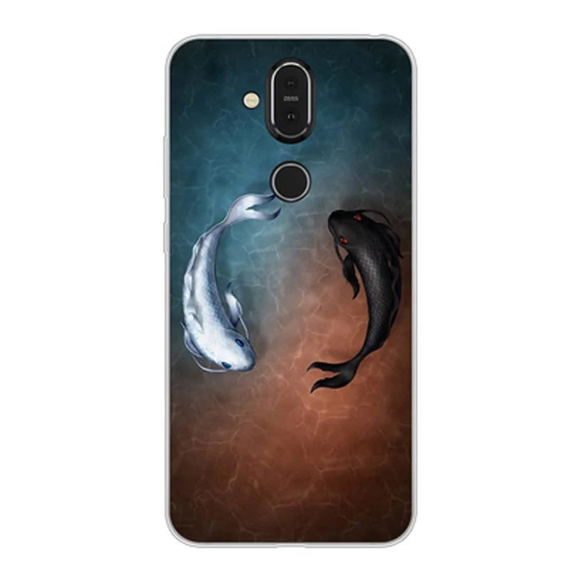 Чехол для nokia 7,1 Чехол для мобильного телефона чехол мультфильм мягкий силиконовый защитный nokia x7.1 чехол для nokia 7,1 TA-1095 Чехлы в виде ракушки