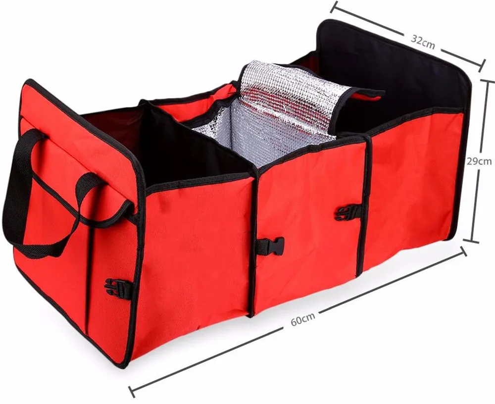 Promotion!!Car trunk storage bag Oxford Cloth folding truck storage box Car Trunk Tidy Bag Organizer Storage Box with cooler bag8