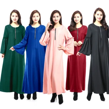 

Muslim Abaya Dress Hijab Tunic Cardigan Long Robe Gowns Elegant Maxi Long Prayer Clothing Arabic Turkish Islamic Dress