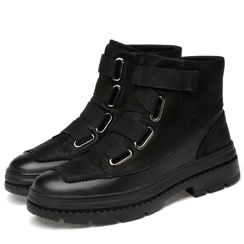 

Men Boots Waterproof Men Footwear Motorcycle Boots Winter Snow Boots Fur Breathable Fashion Men Winter Shoes zapatos hombre k4