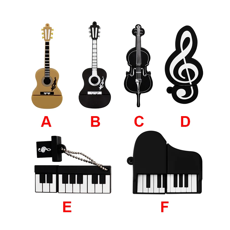 

E2B wholesale guitar pendrive 32 GB music memory stick Pendrive usb 2.0 portable flash disk8GB menoria 16GB usb flash drive 64GB