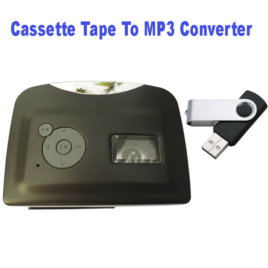 Мини Портативный USB кассеты магнитная лента для mp3 USB Flash Driver конвертер плеер для захвата рекордер