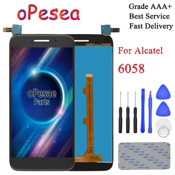 

oPesea 5.5'' For Alcatel One Touch Idol 5 6058 6058D OT6058 LCD Display Panel Touch Screen Digitizer Glass Assembly Replacement