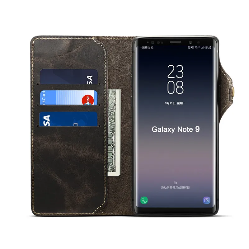 Роскошный чехол из натуральной кожи для iphone X XS MAX XR 6 6S 7 8, бумажник, откидная крышка для samsung Galaxy S10 Plus S9 S8 Note 8 9