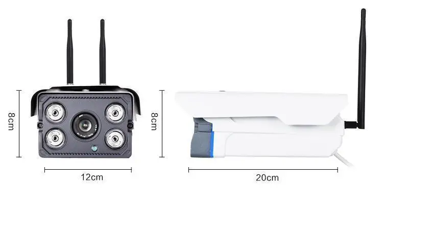 1080P HD наружная Водонепроницаемая камера беспроводная CCTV IP Bullet IR WIFI с аудио TF