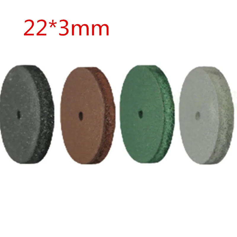 100pcs 2.2cm Rubber Polishing Wheel Dental Lab Materials Silicone Professional Polishing Wheel