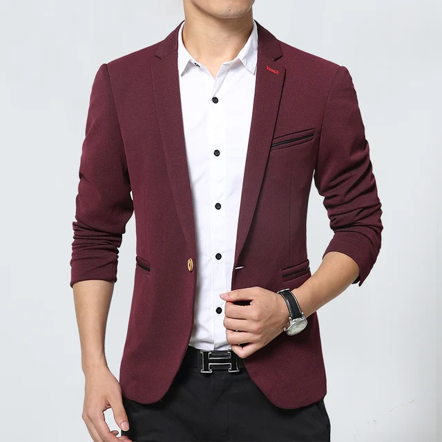 Buy 2015 New Arrival Red Blazer Men Suit Top Quality