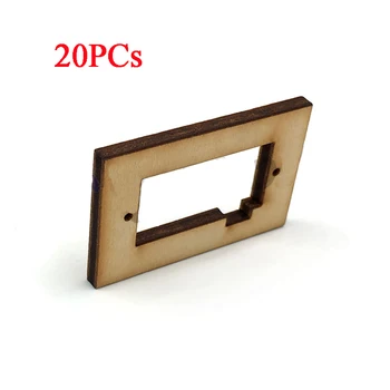 

20PCs For 8g 9g Servo SG90 MG90S Steering Gear 23*12.5mm Installation Mount Fixing Bracket Holder Seat Light 3mm Wood KT Board