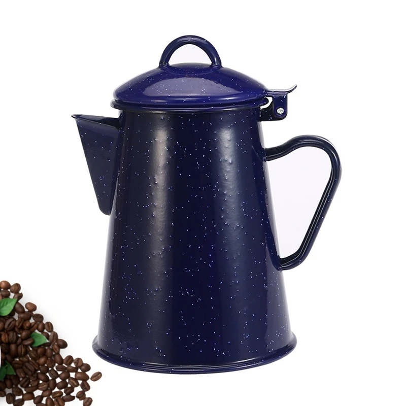 

0.8L-2.4LBlue Starry Sky Porcelain Enamel Water Kettle Jug Japanese Teapot Instant Coffee Pot For Gas Stove Induction Cooker