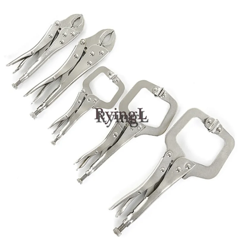 

// 5PC Mini Adjustable Locking Mole Vice Grip Pliers & 5" Welding Craft C Clamp Set