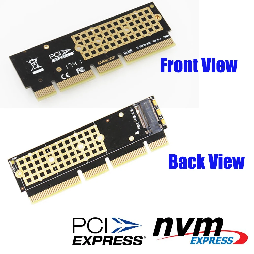 M.2 NGFF NVMe SSD для PCI E 3 0 X4 X8 X16 адаптер M2 Key M Express расширитель карты радиатора 1U 2U