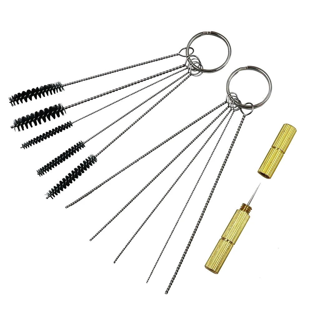 

Newly 1 Set Airbrush Spray Nozzle Cleaning Repairing Tool Kit Needle & Brush Set Cleaner TE889