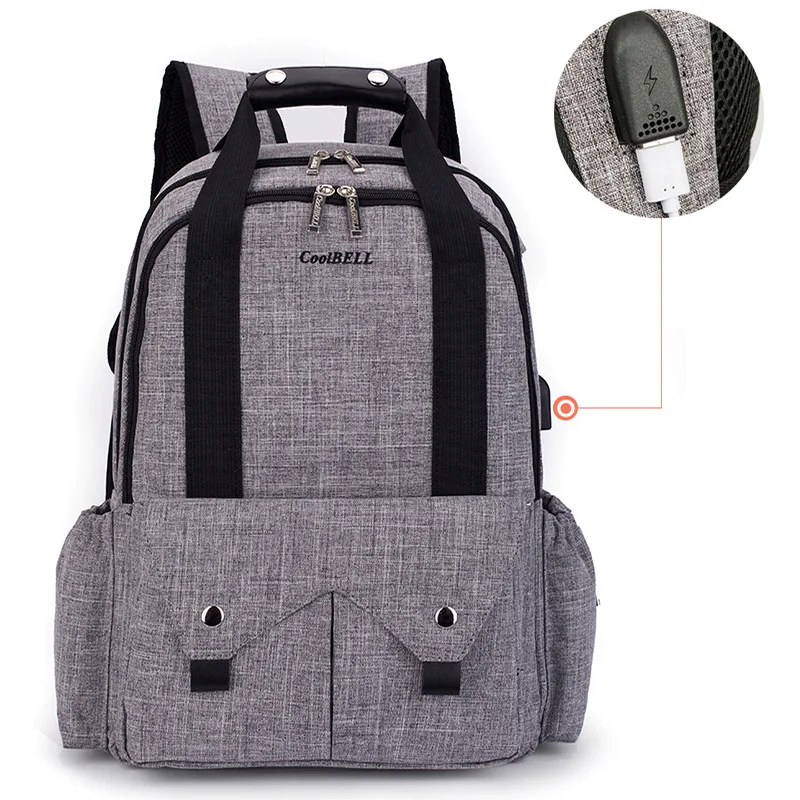 

Mom Baby Diaper Bag With Usb Interface Large Capacity Waterproof Bag Diaper Organizer Multifunction Maternity Baby Car Backpack