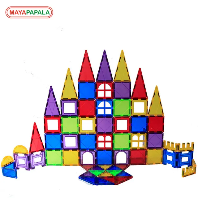 mayapalala kids magnet toys magnet building tiles 70pcs 3d magnetic