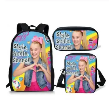 

3pcs Set Children Bady School Bag Boy Girls Large Laptop Backpack JOJO Siwa Print Mochila Infant Bolsa Mujer Bookbag