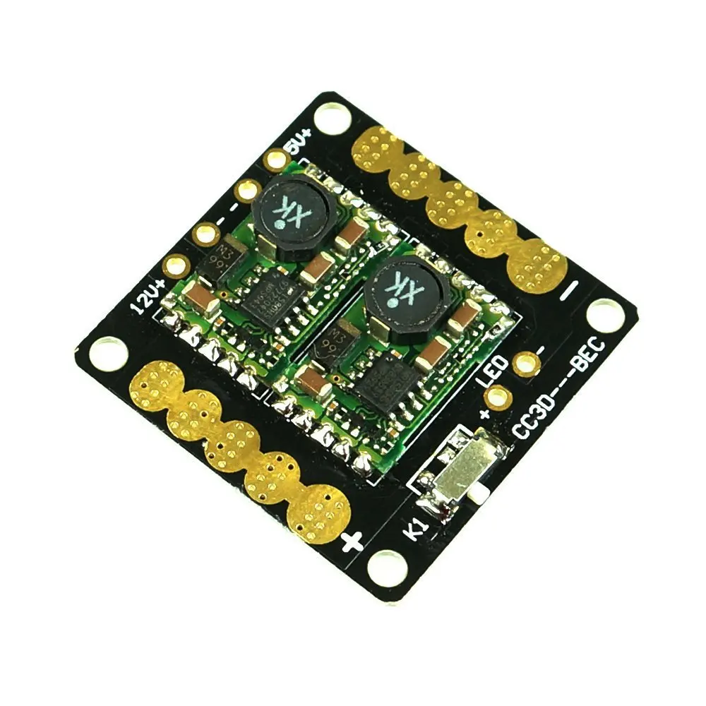 Cc3d Flight Controller Mini Power Distribution Board W led comes With Bec 5v 12v Output For