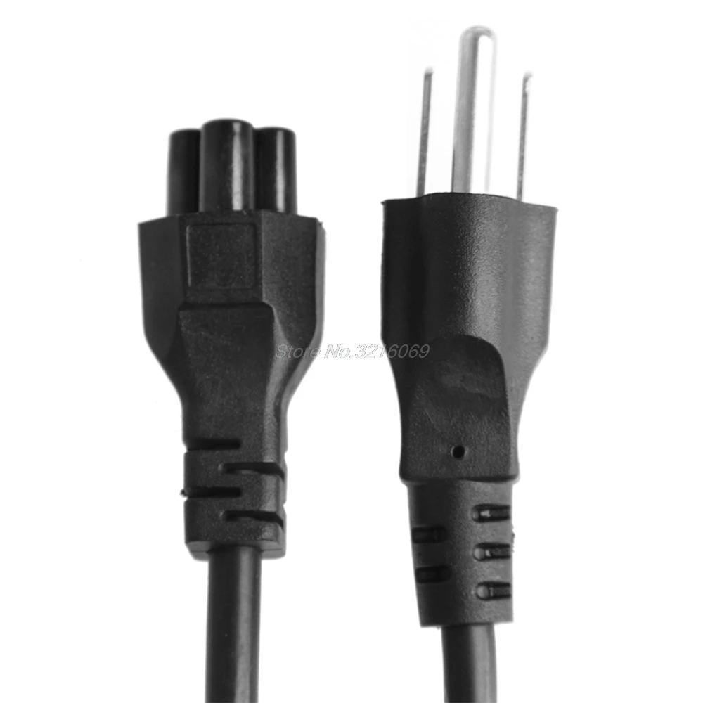 

C5 To 3-Pin Laptop AC Adapter Charger Power Lead Main Cable Cord US/UK/EU Plug Sep12 Drop Ship