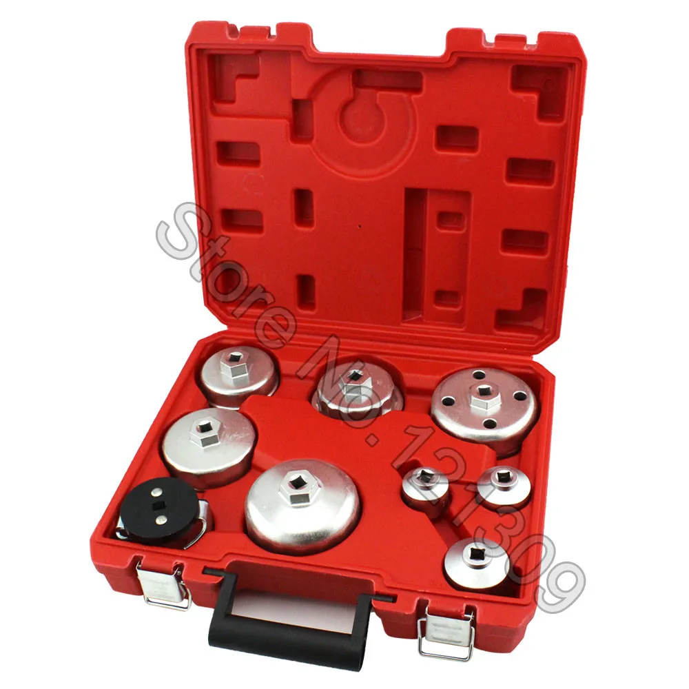 

9PC Comprehensive Cap Oil Filter Wrench Set Installing Pick Up Tool Kit