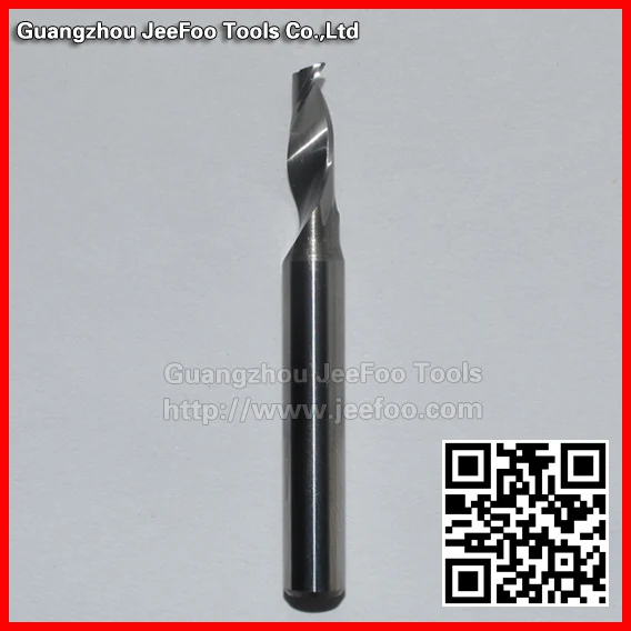 

6*5*14H*50L One Flute Spiral Bits Tool, Carbide Router Cutter for Aluminum Metal Cutting