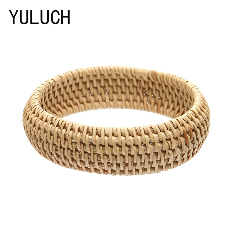 

YULUCH Original Hand-woven Wood Bamboo Ethnic Style Simple Bracelet Environmentalists Jewelry Accessories Art Collection