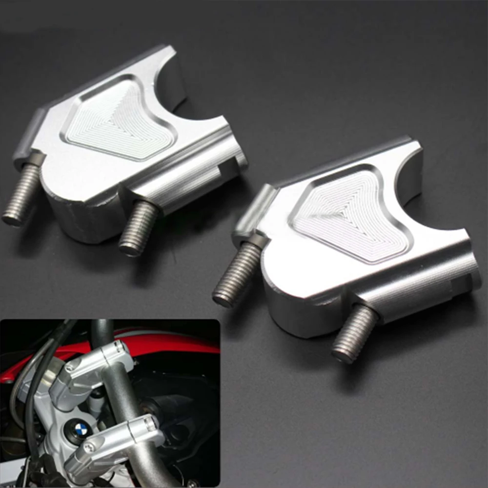 

For BMW F800GS / F800R/ F800GT Silver Motorcycle Accessories Handle Bar Clamp Raised Extend Handlebar Mount Riser