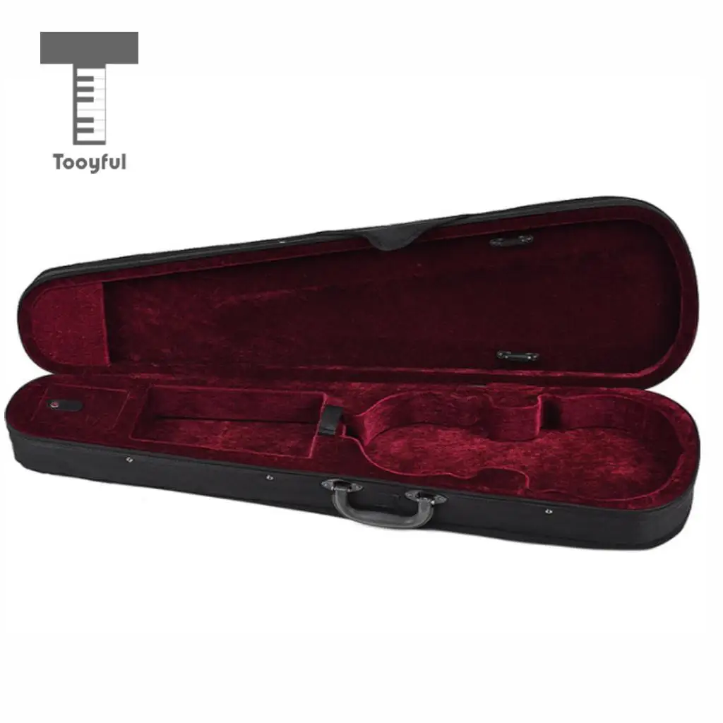 Tooyful Practical 1/8 Violin Storage Bag Case Hand Carry Shoulder Box Container Foam Inner for Kids Beginners