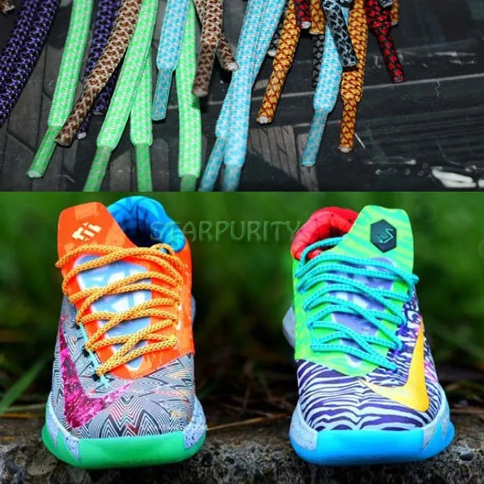 120cm 47" Large Round Cross Lines Leisure Shoe Laces Sneaker Walking