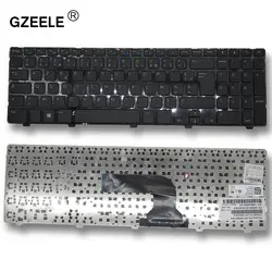 Gzeele Новый FR Французский клавиатура для Dell 15r-5521 3521 2521 3537 5528 2528 3328 5421 FR Клавиатура ноутбука черный
