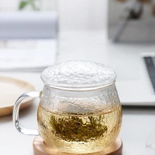 Рекламная акция, термостойкая стеклянная чайная чашка с крышкой и заваркой, боросиликатная стеклянная чайная чашка, инновационная чайная бутылка с F